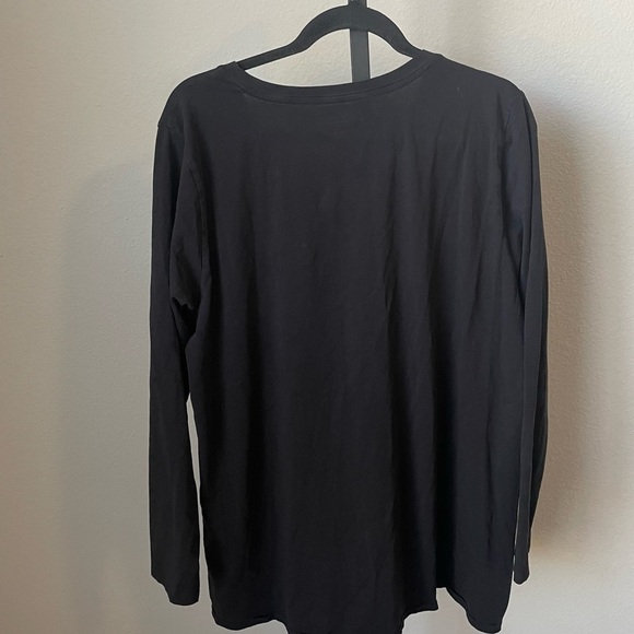 Soft Surroundings Black Long Sleeve Top Size 1X - Picture 2 of 4